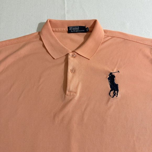 Polo Ralph Lauren Big Pony Number 3 Orange Shirt Size XXL (Runs small) - Picture 8 of 12